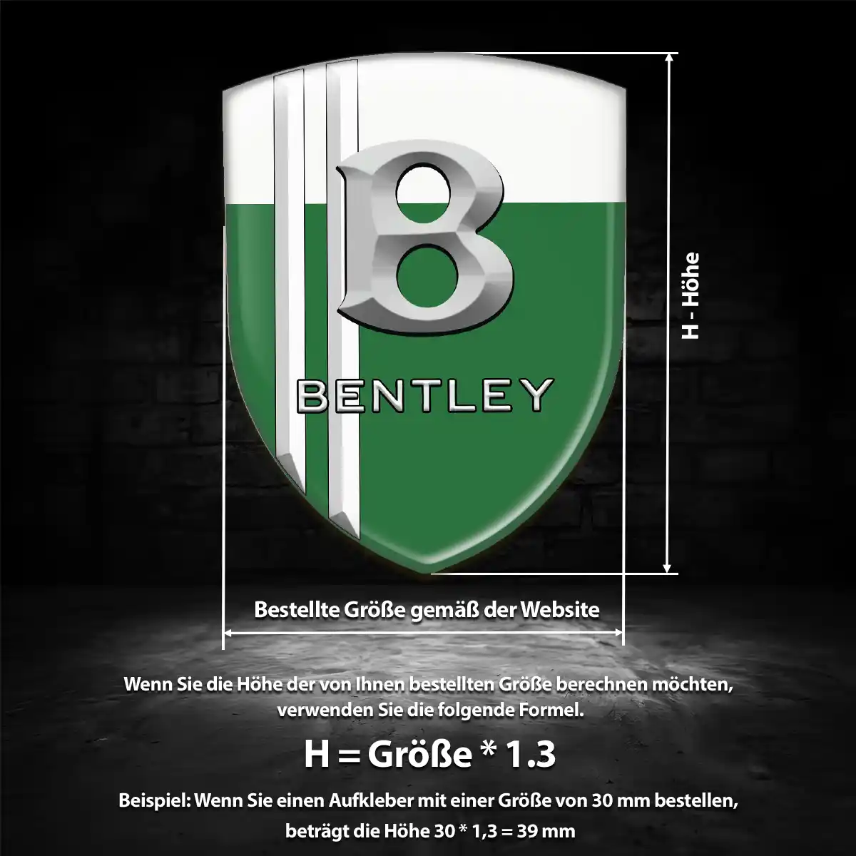 Bentley Wappen Emblem Luxus-Edition