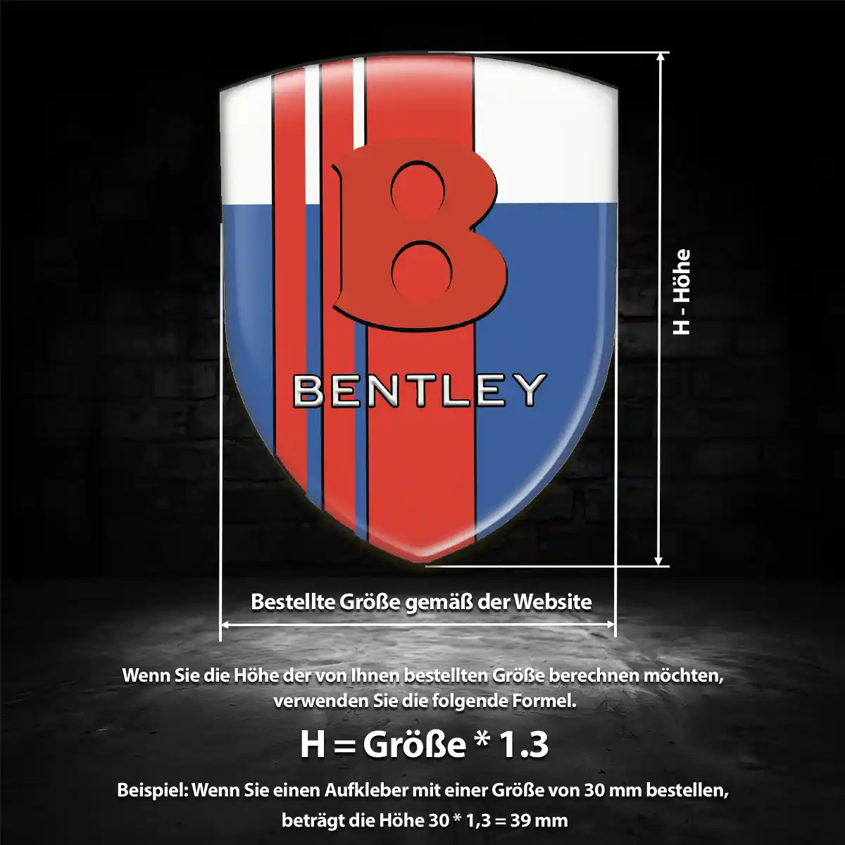 Bentley Wappen Emblem Premium-Edition