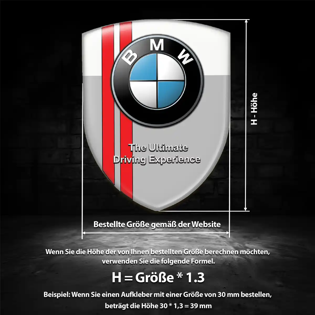 BMW 3D Gel Aufkleber Auto Luxus-Edition