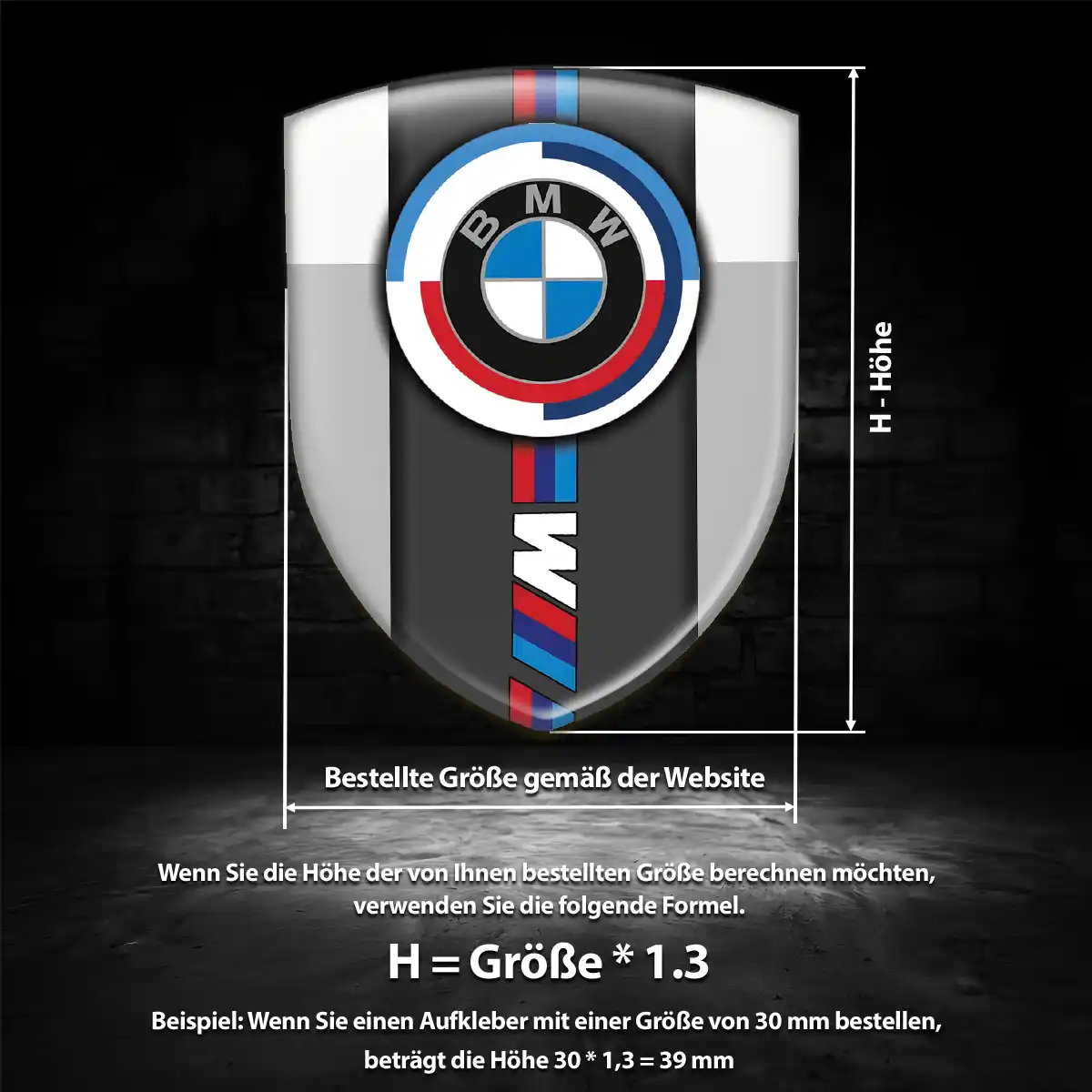 BMW 3D Gel Aufkleber Emblem Auto Hohe Qualität