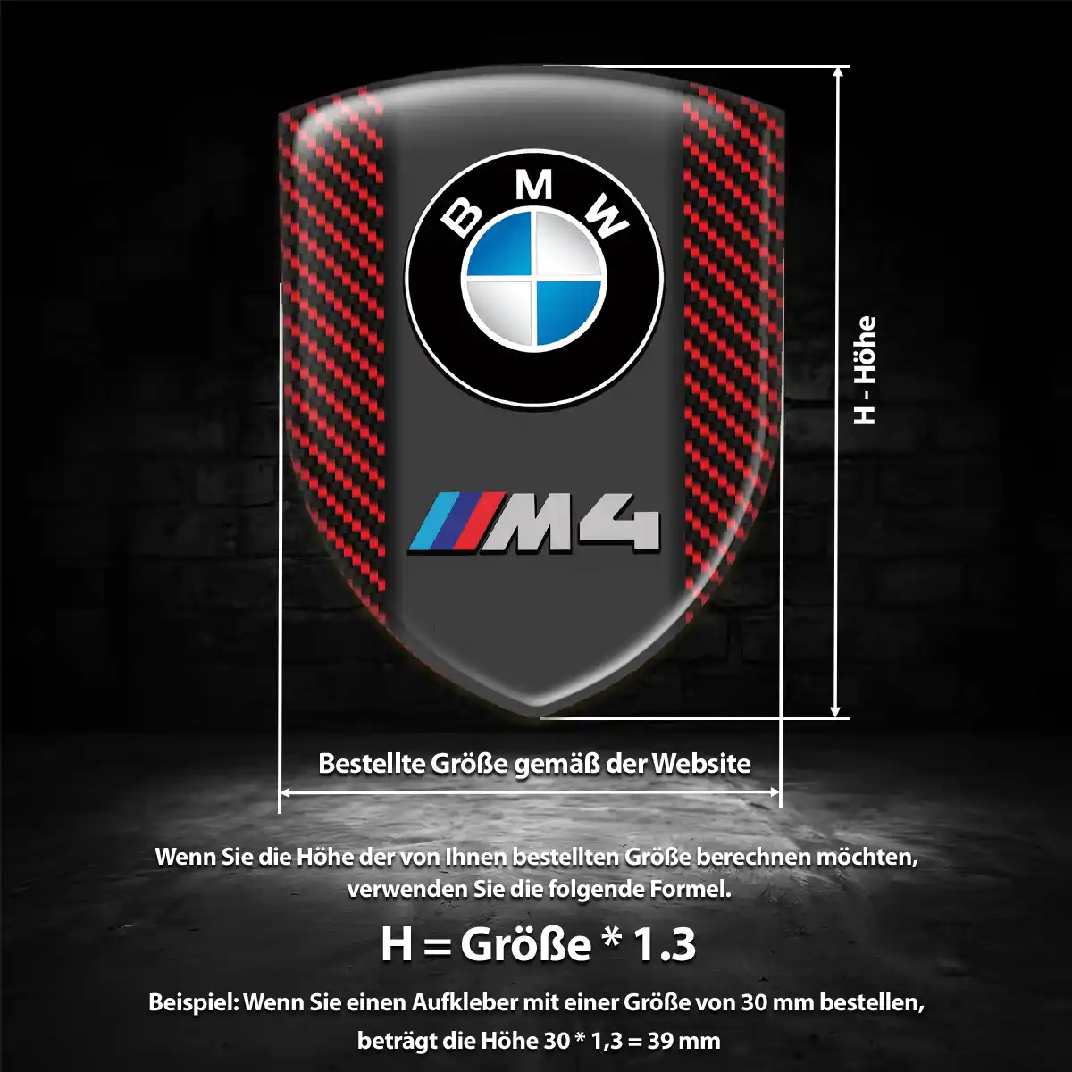 BMW 3D Gel Aufkleber Emblem Stilvolles Design
