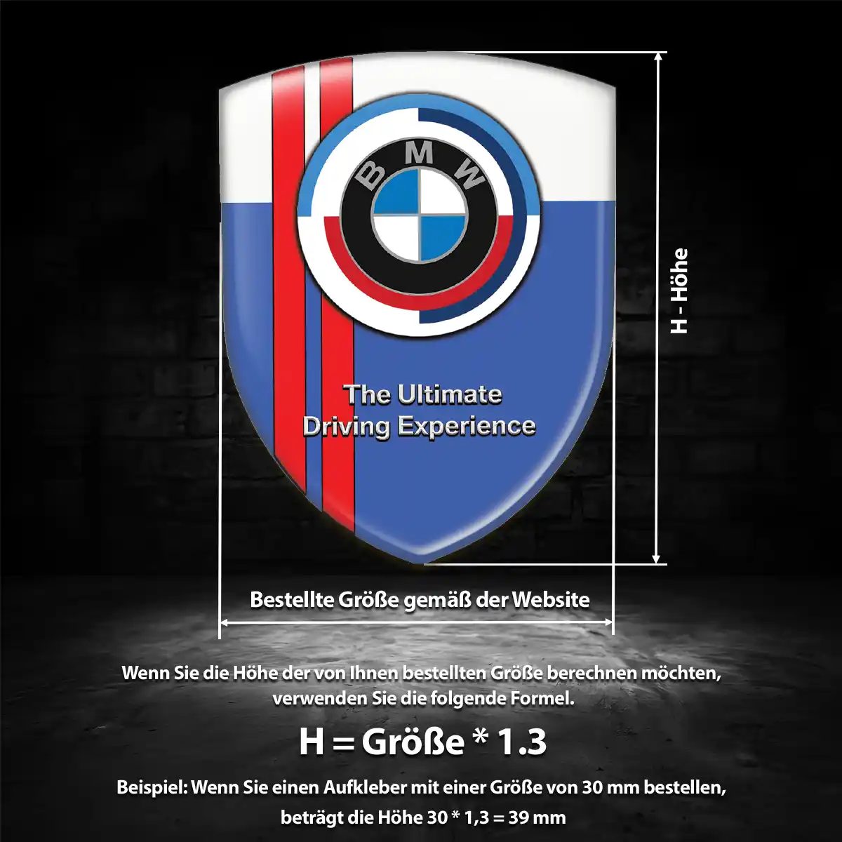 BMW 3D Gel Aufkleber Embleme Auto Luxus-Edition