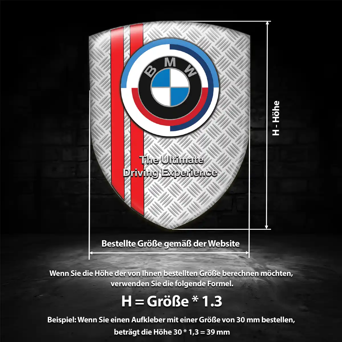BMW 3D Gel Aufkleber Embleme Auto Premium-Edition