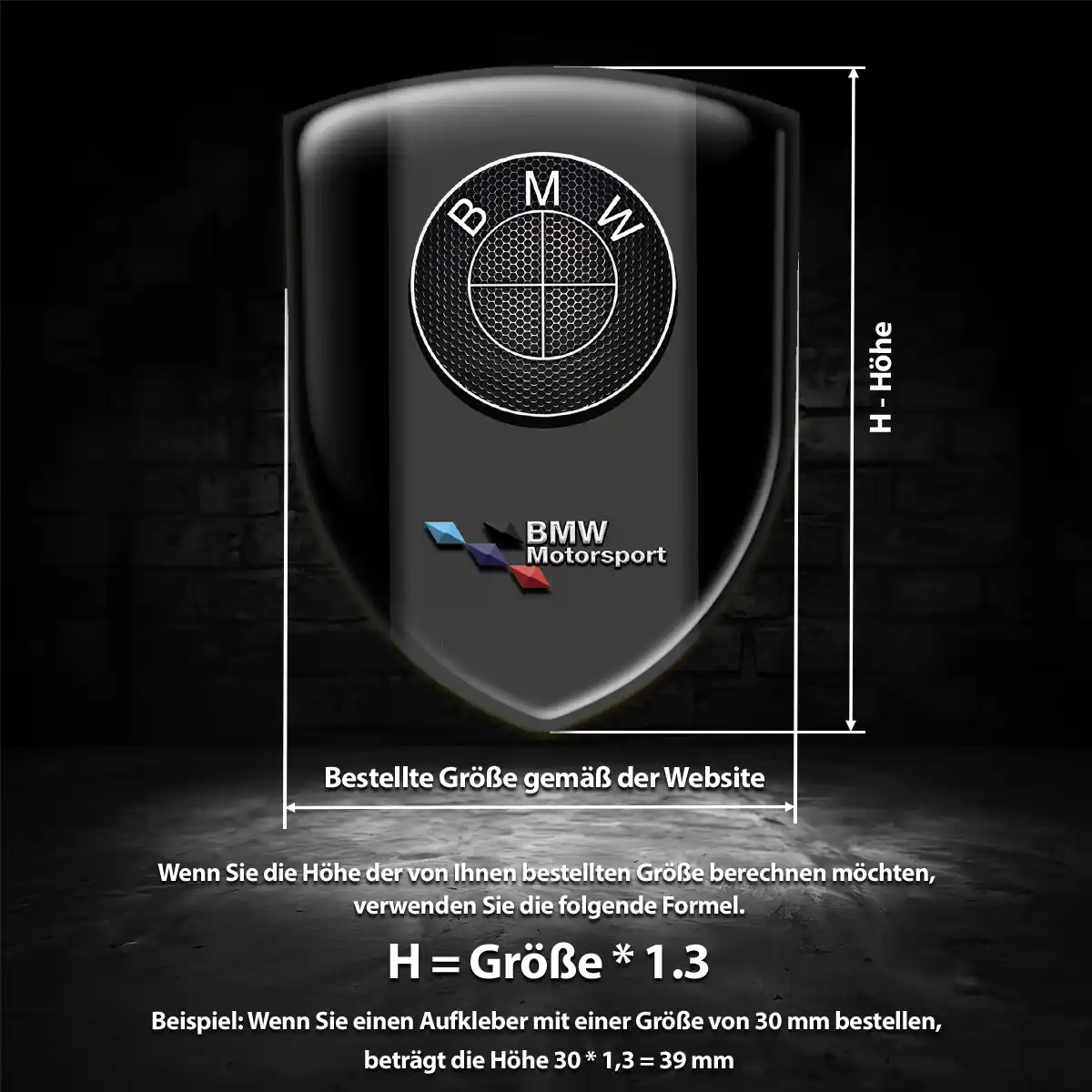 BMW 3D Gel Aufkleber Embleme Auto Stilvolles Design