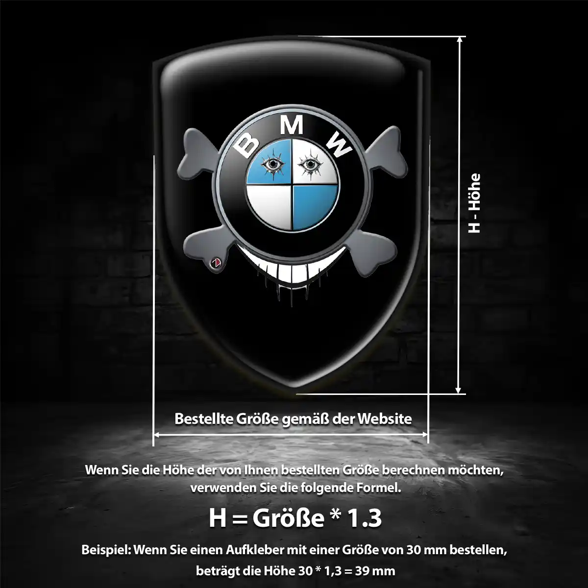 BMW 3D Gel Aufkleber Embleme Hochwertiges Harz