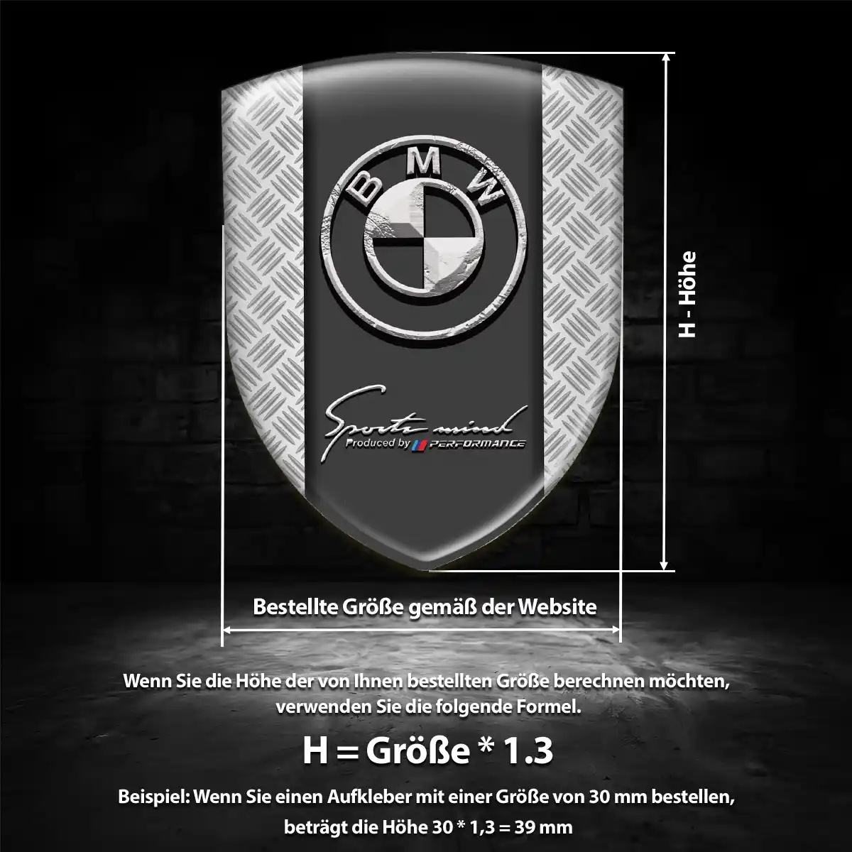 BMW 3D Gel Aufkleber Embleme Limitierte Auflage