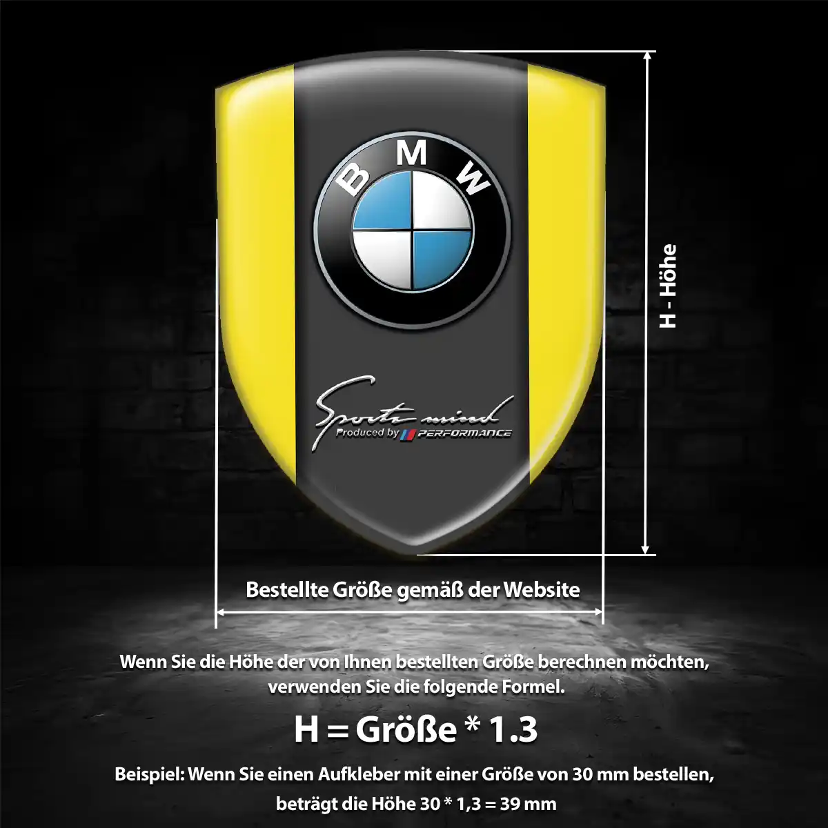 BMW 3D Gel Aufkleber Embleme Luxus-Edition
