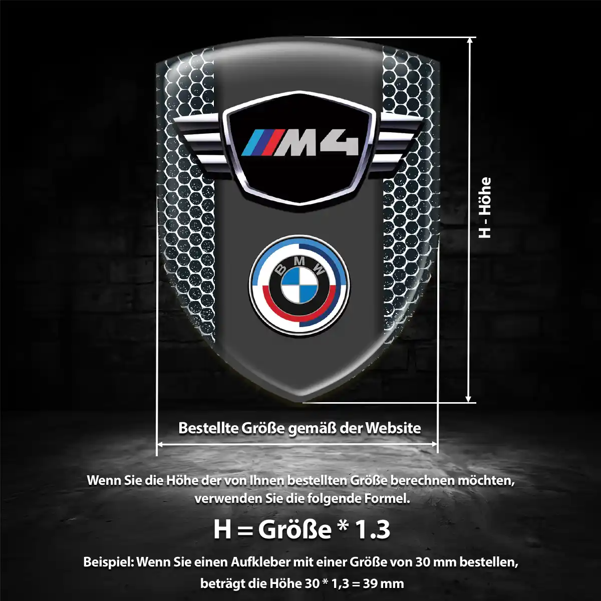 BMW 3D Gel Aufkleber Limitierte Auflage