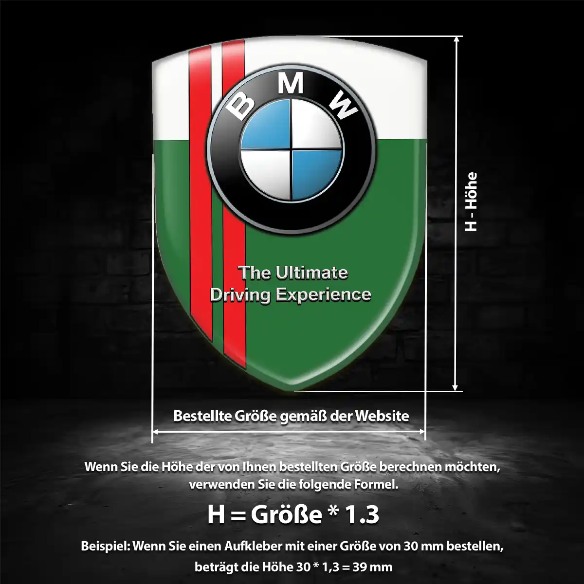 BMW 3D Gel Aufkleber Silikon Hohe Qualität