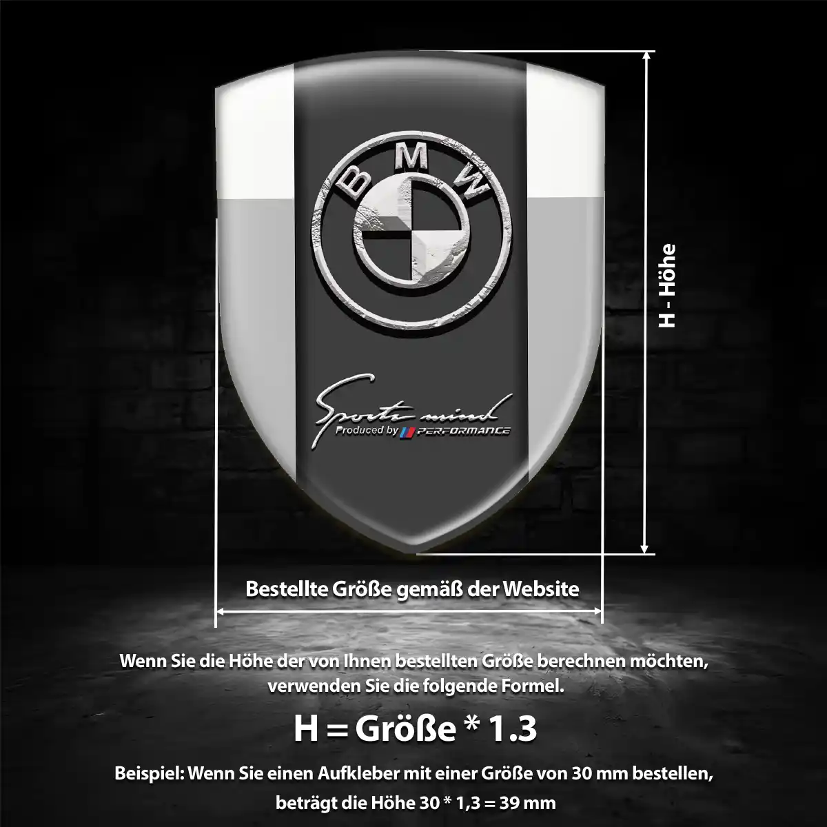 BMW 3D Gel Aufkleber Wappen Auto Limitierte Auflage