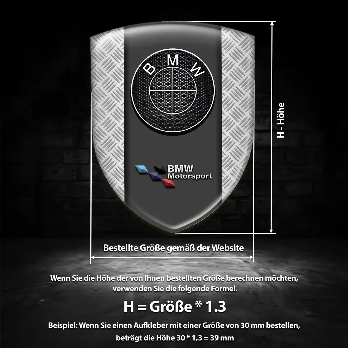 BMW 3D Gel Aufkleber Wappen Auto Luxus-Edition