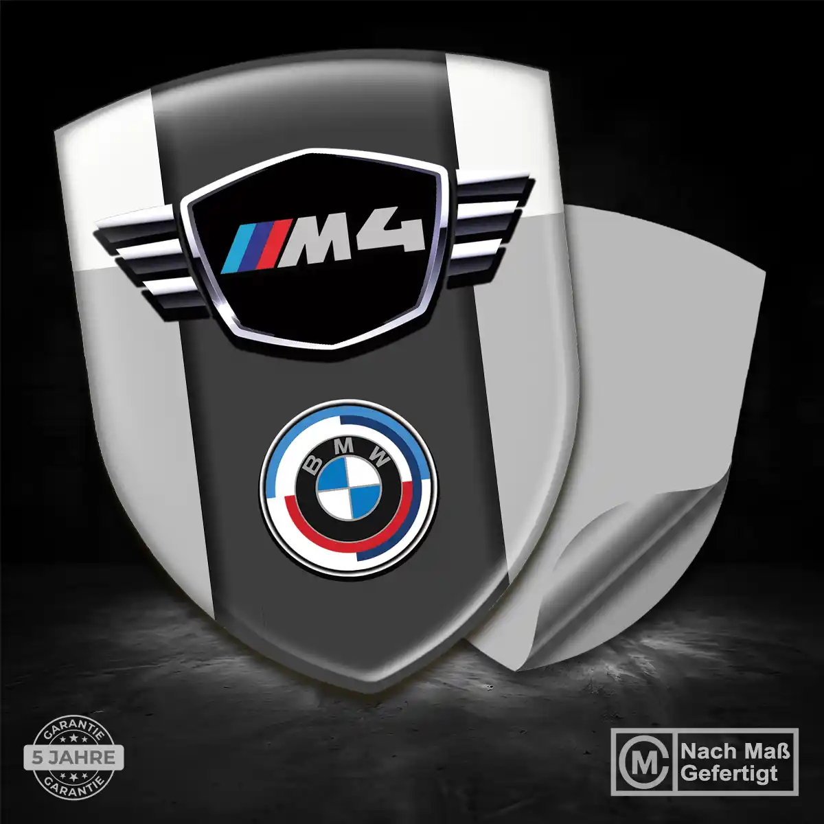 BMW 3D Gel Aufkleber Wappen Interieurdesign