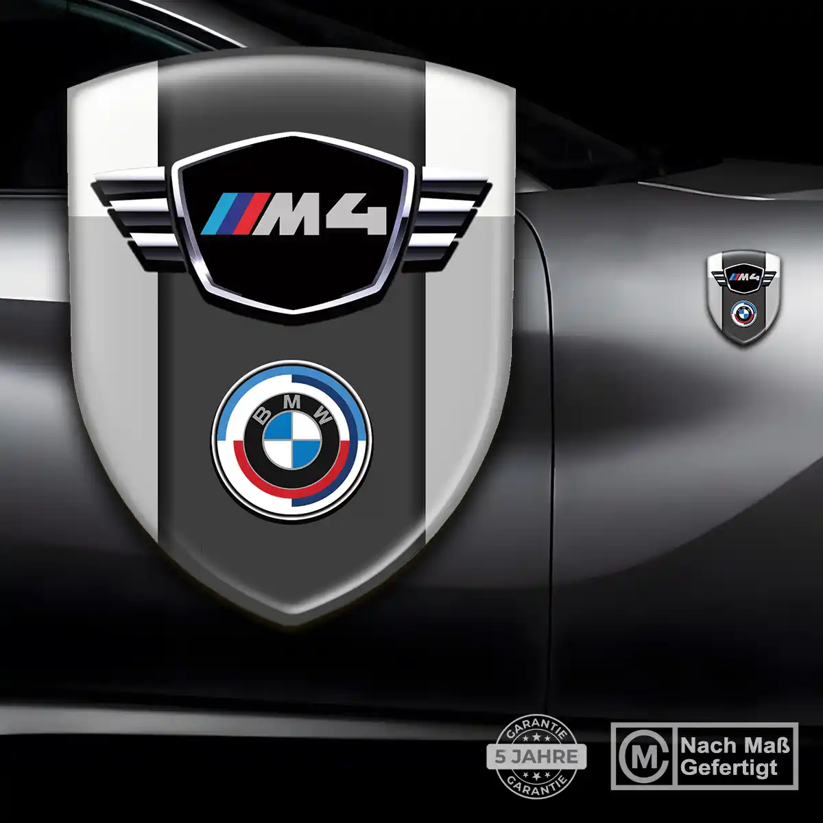 BMW 3D Gel Aufkleber Wappen Interieurdesign