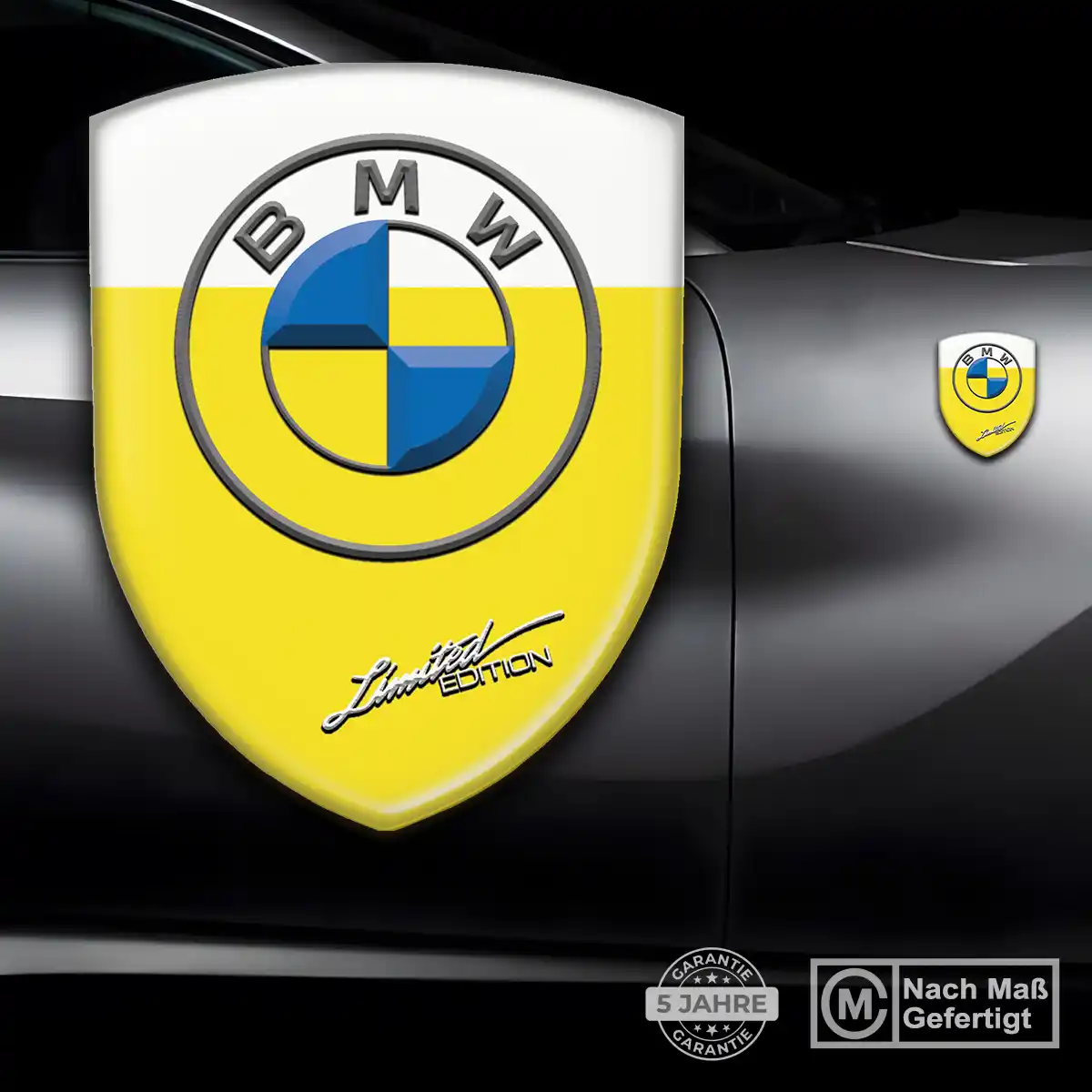 BMW 3D Gel Aufkleber Wappen Luxus-Edition