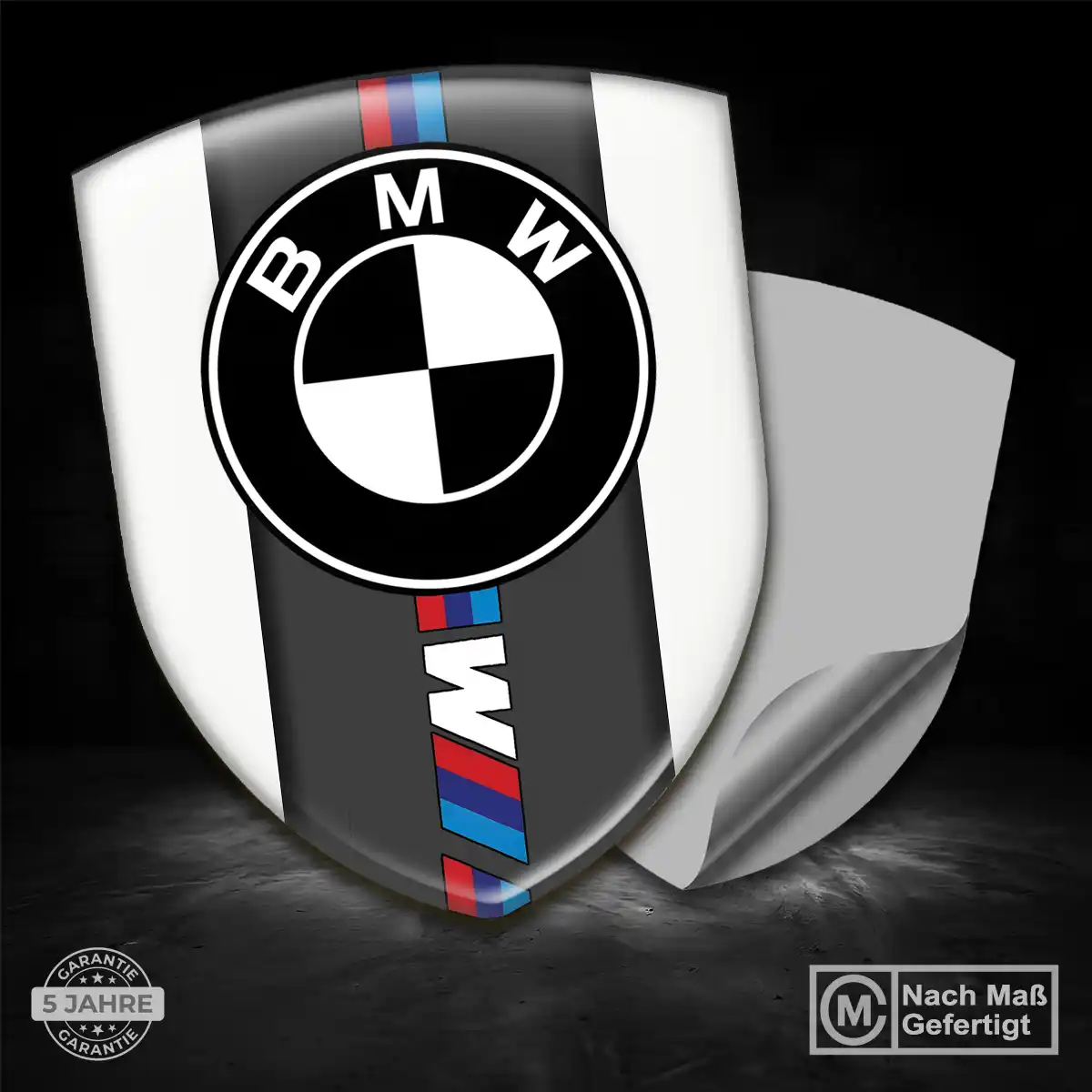 BMW 3D Gel Aufkleber Wappen Premiumqualität
