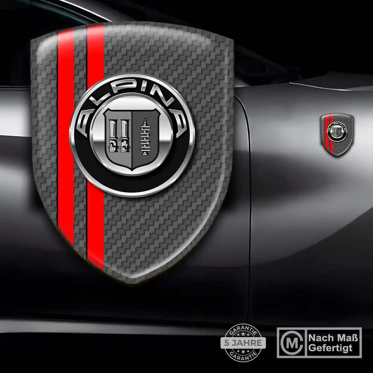 BMW Alpina 3D Gel Aufkleber Embleme Auto Stilvolles Design