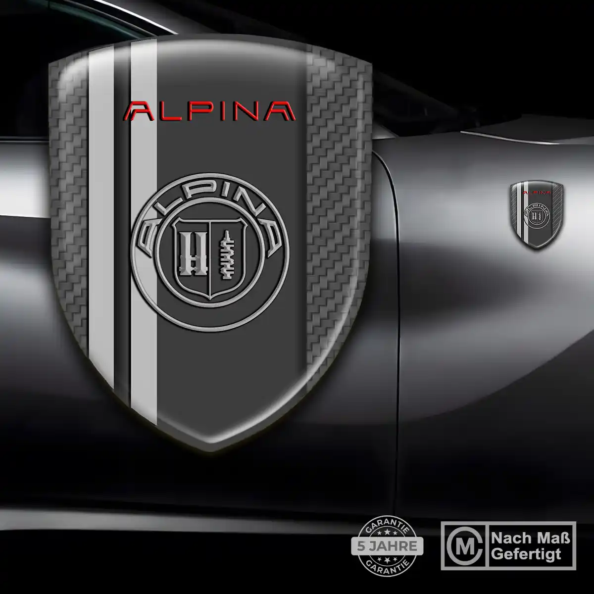 BMW Alpina 3D Gel Aufkleber Hohe Qualität
