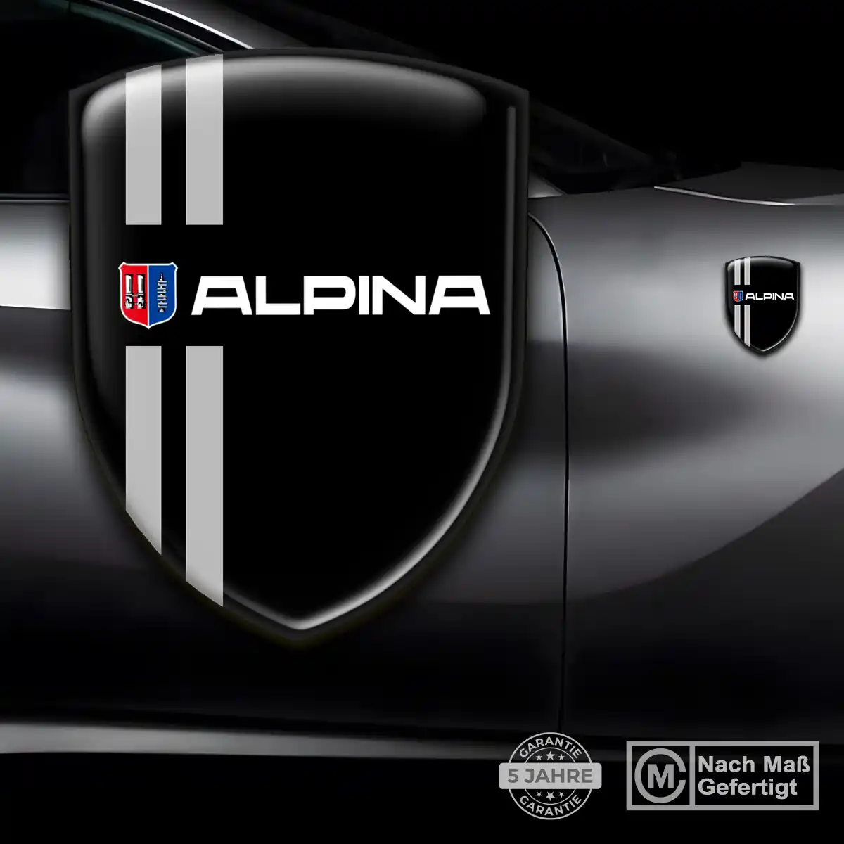BMW Alpina 3D Gel Aufkleber Silikon Auto Stilvolles Design