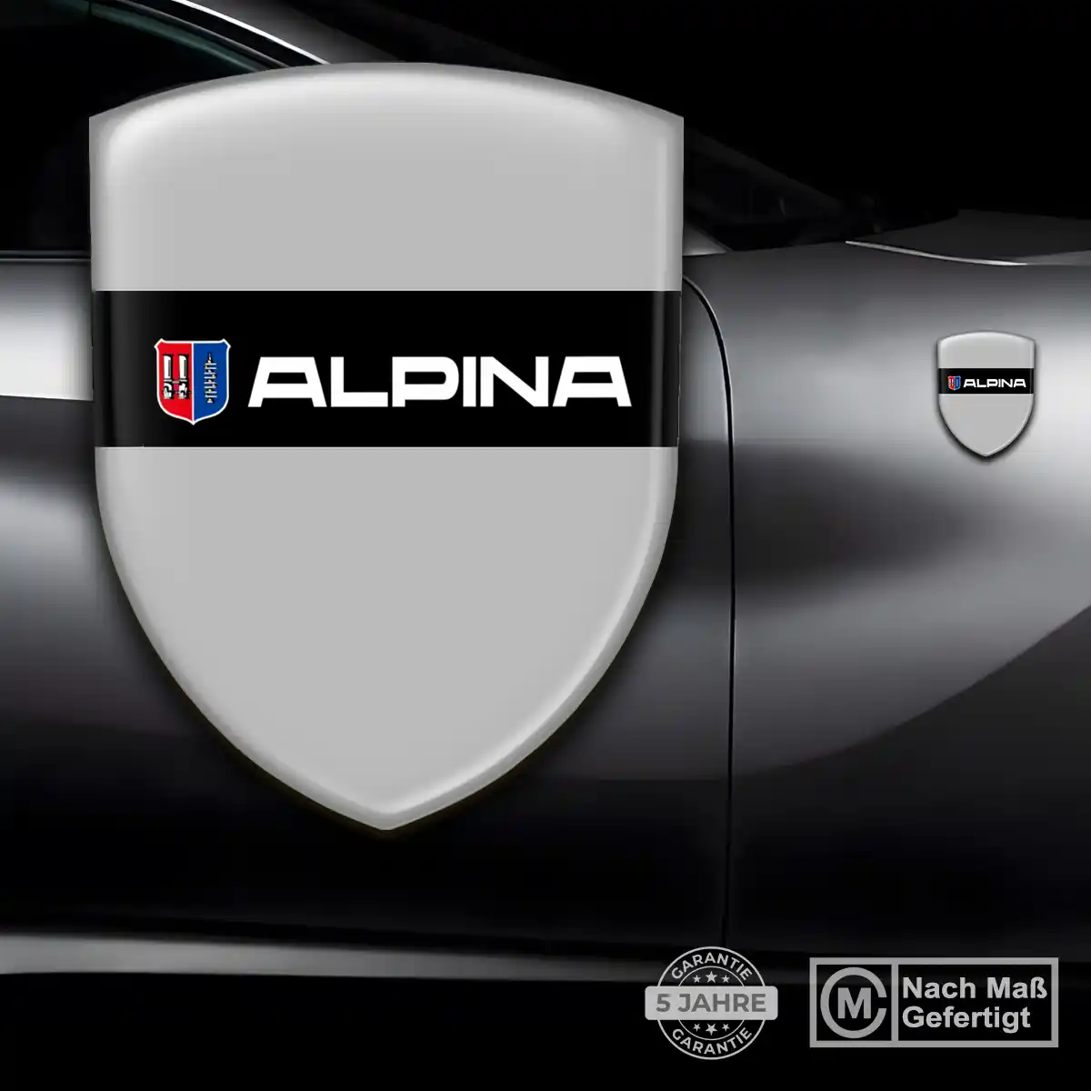 BMW Alpina 3D Gel Aufkleber Wappen Hohe Qualität