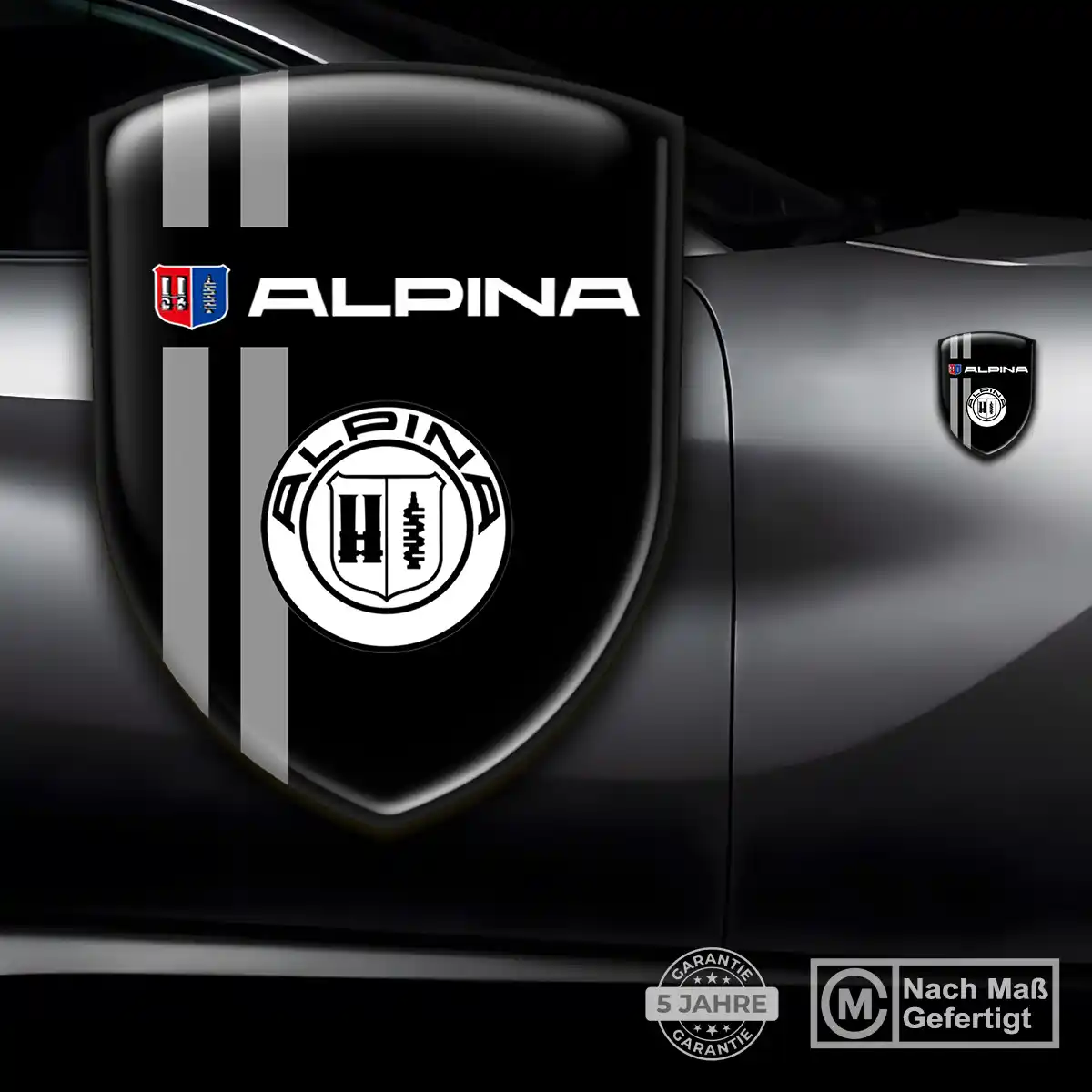 BMW Alpina Aufkleber 3D Gel Emblem Stilvolles Design
