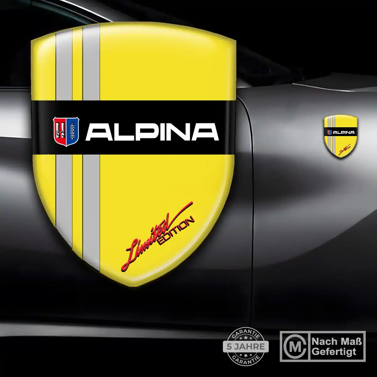 BMW Alpina Aufkleber 3D Gel Embleme Auto Stilvolles Design