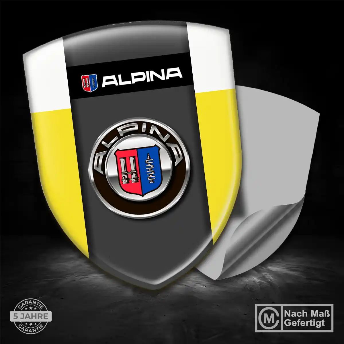 BMW Alpina Aufkleber 3D Gel Embleme Stilvolles Design