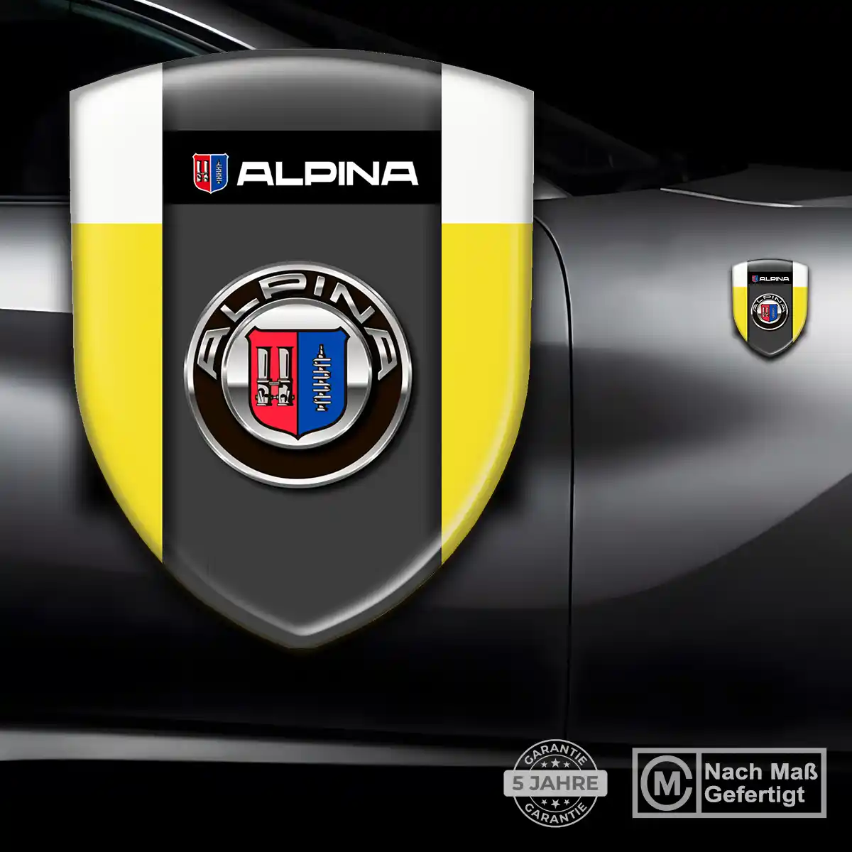 BMW Alpina Aufkleber 3D Gel Embleme Stilvolles Design