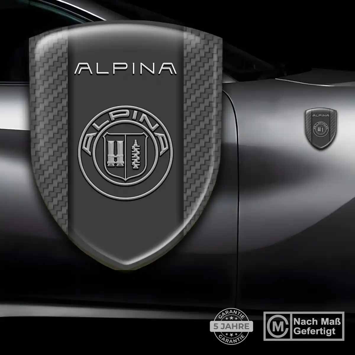 BMW Alpina Aufkleber 3D Gel Silikon Auto Stilvolles Design