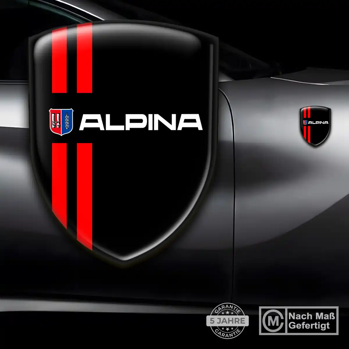 BMW Alpina Aufkleber 3D Gel Silikon Hohe Qualität