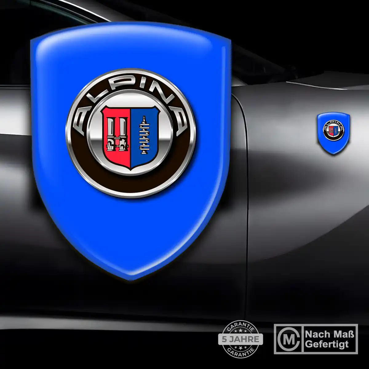 BMW Alpina Aufkleber 3D Gel Silikon Stilvolles Design