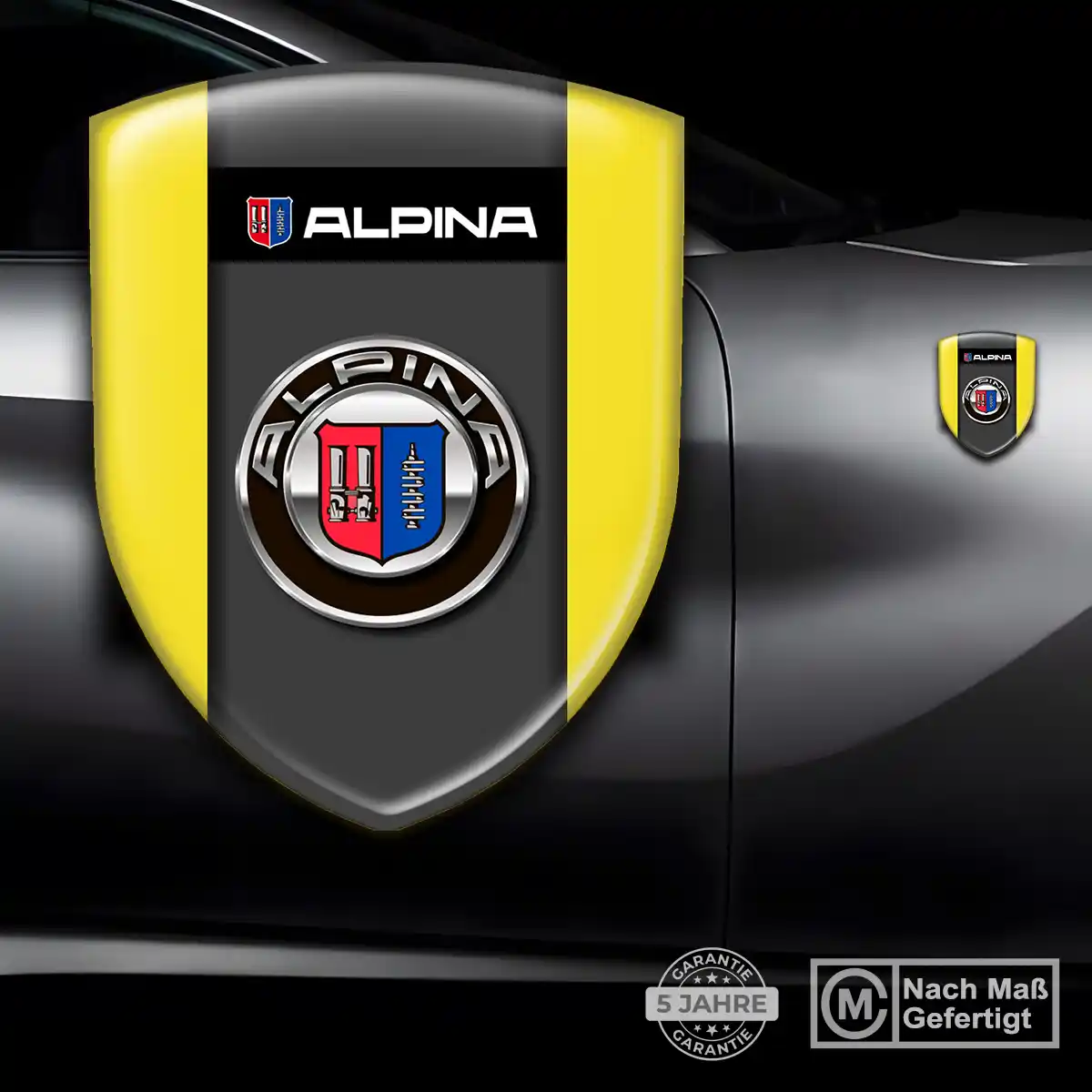 BMW Alpina Aufkleber 3D Gel Wappen Auto Hohe Qualität