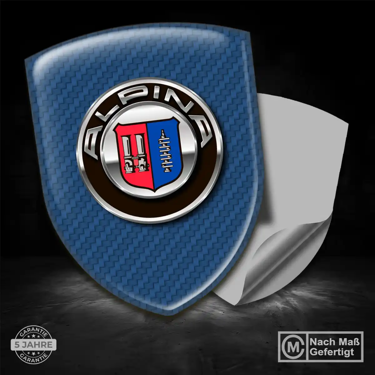 BMW Alpina Aufkleber 3D Gel Wappen Auto Stilvolles Design