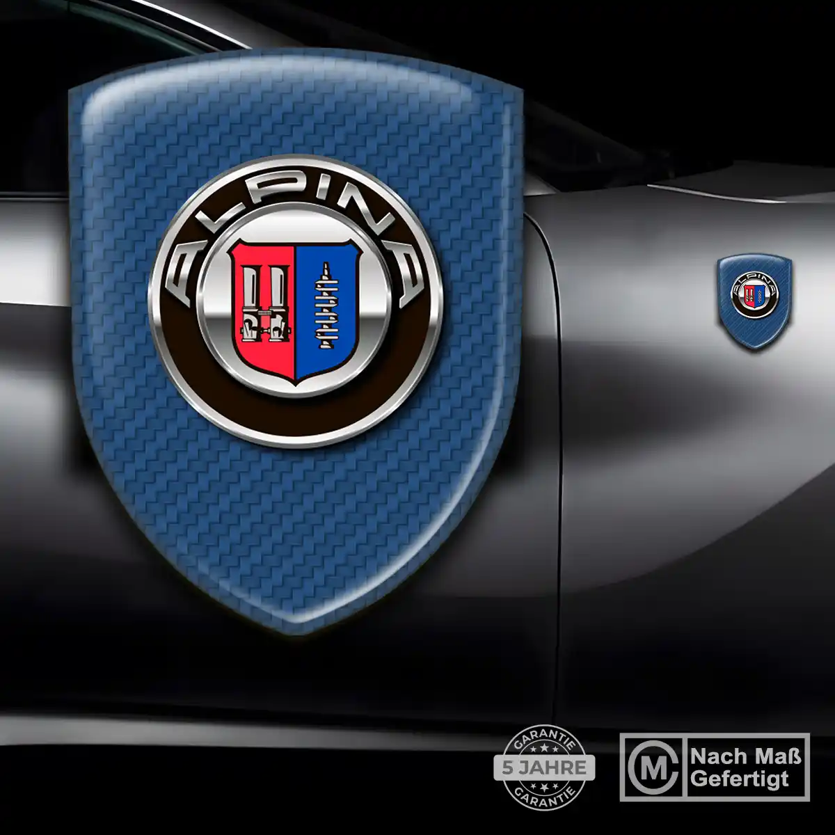 BMW Alpina Aufkleber 3D Gel Wappen Auto Stilvolles Design