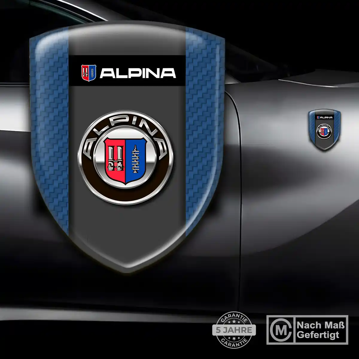 BMW Alpina Aufkleber 3D Gel Wappen Hohe Qualität
