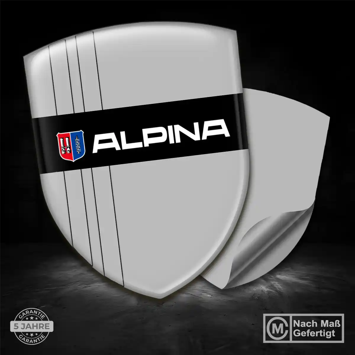BMW Alpina Aufkleber 3D Gel Wappen Stilvolles Design