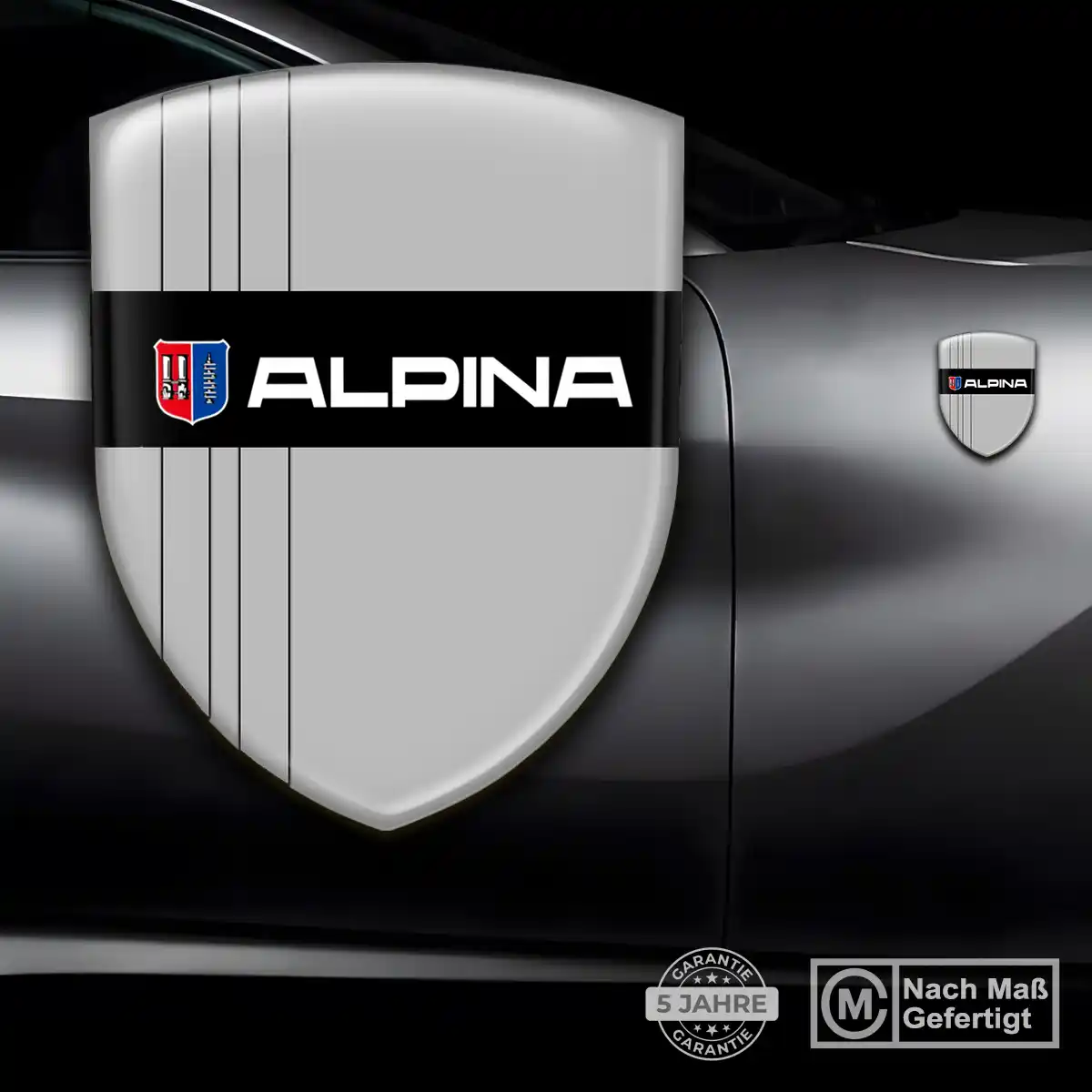 BMW Alpina Aufkleber 3D Gel Wappen Stilvolles Design