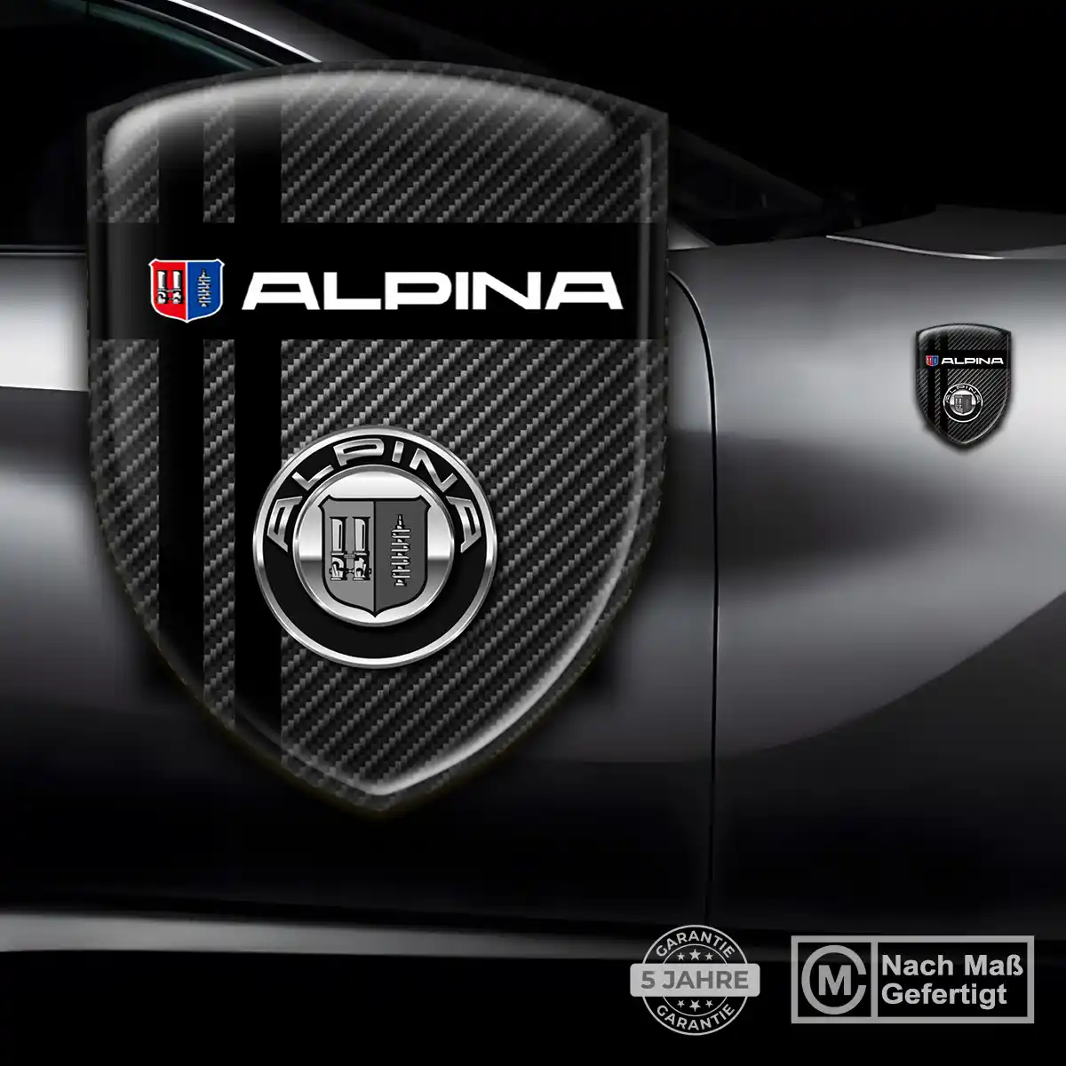 BMW Alpina Aufkleber Emblem Wappen Auto Stilvolles Design