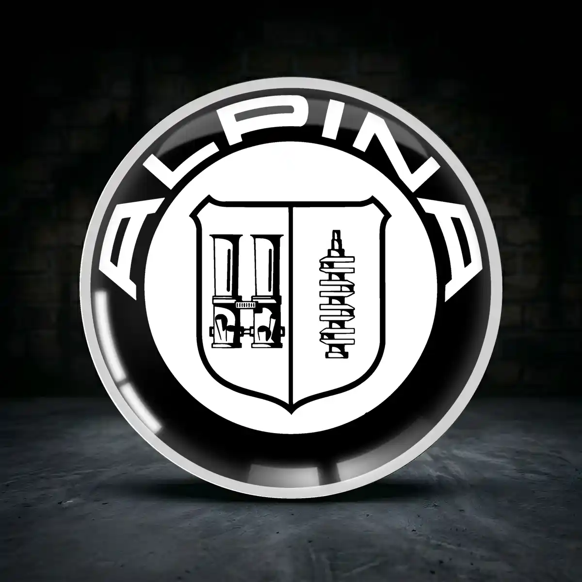BMW Alpina Aufkleber Felgenemblem Silikon Stilvolles Design