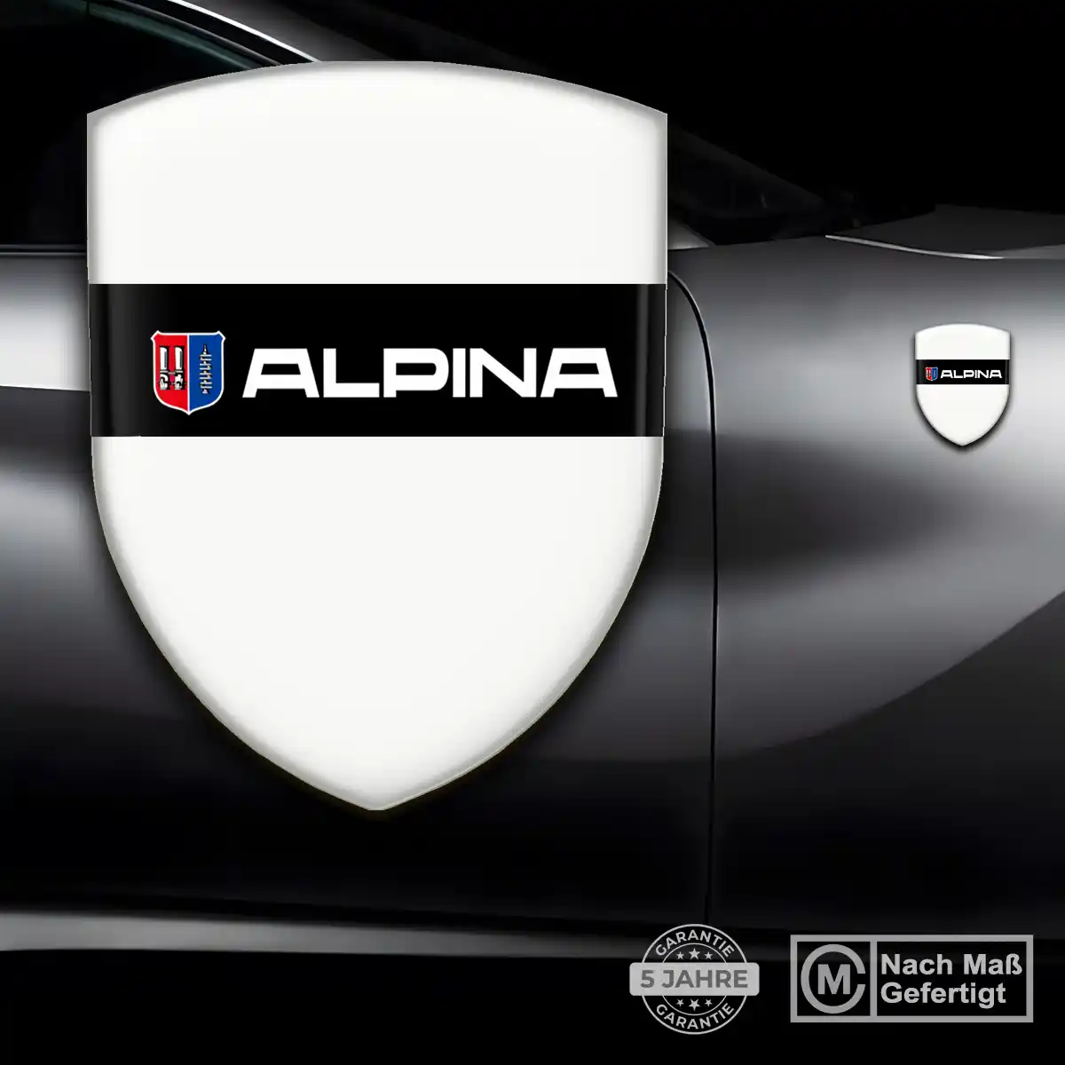 BMW Alpina Aufkleber Silikon Embleme Auto Stilvolles Design