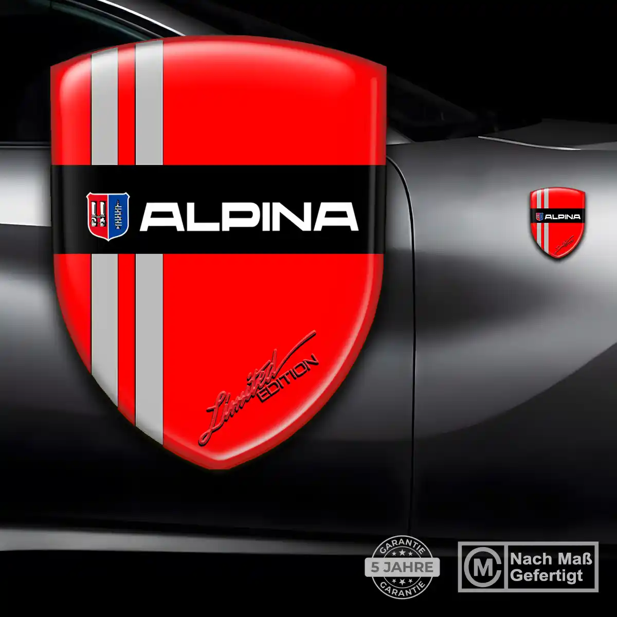 BMW Alpina Aufkleber Silikon Embleme Hohe Qualität