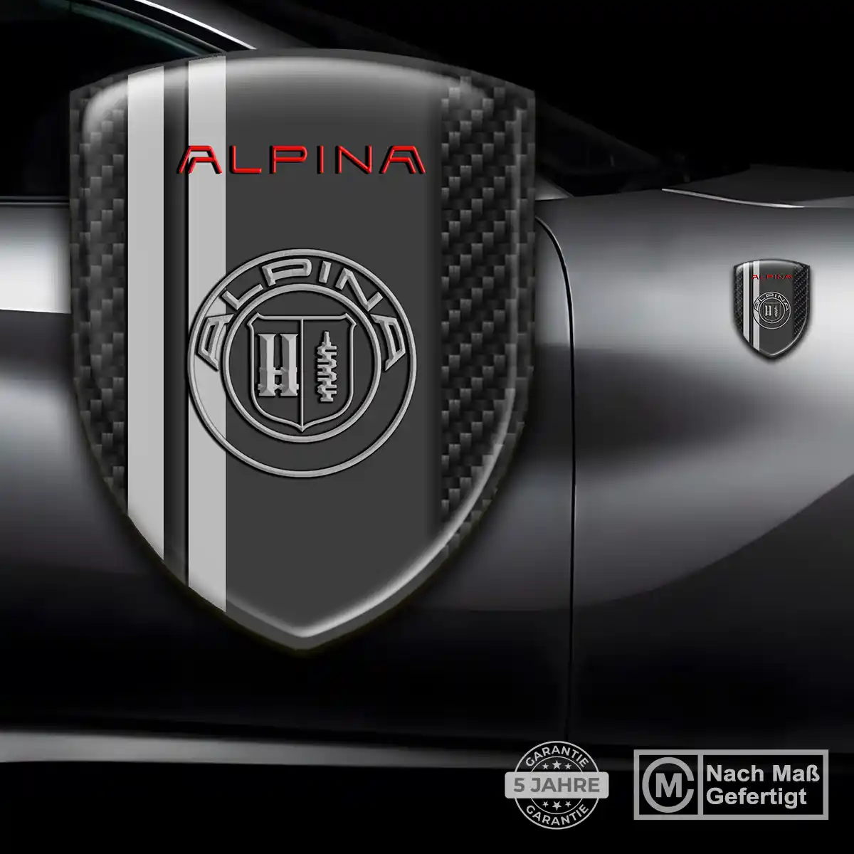 BMW Alpina Aufkleber Wappen Auto Hohe Qualität