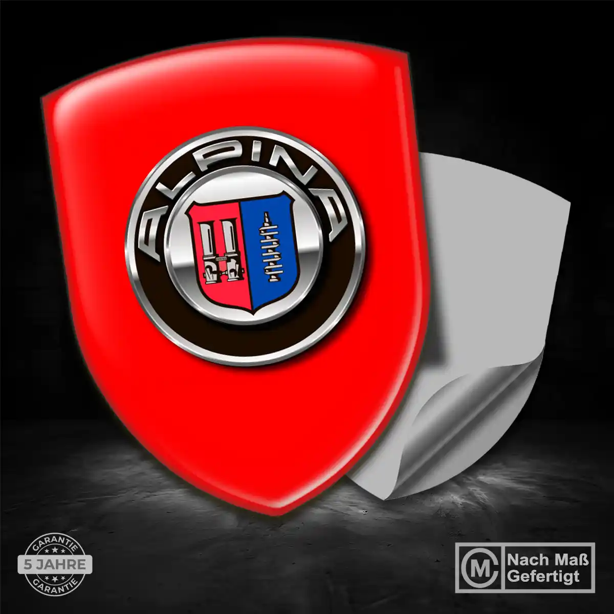 BMW Alpina Aufkleber Wappen Auto Stilvolles Design