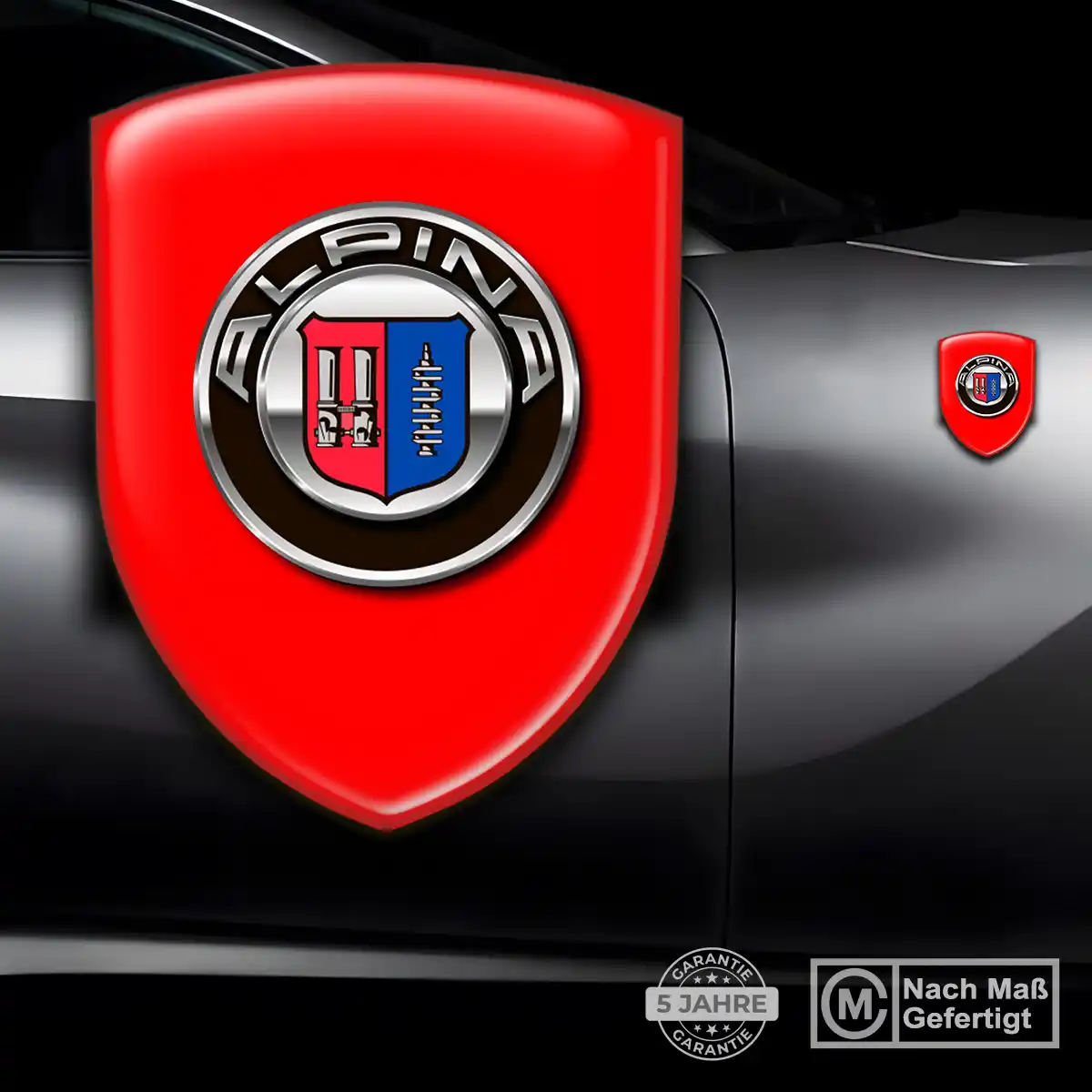 BMW Alpina Aufkleber Wappen Auto Stilvolles Design