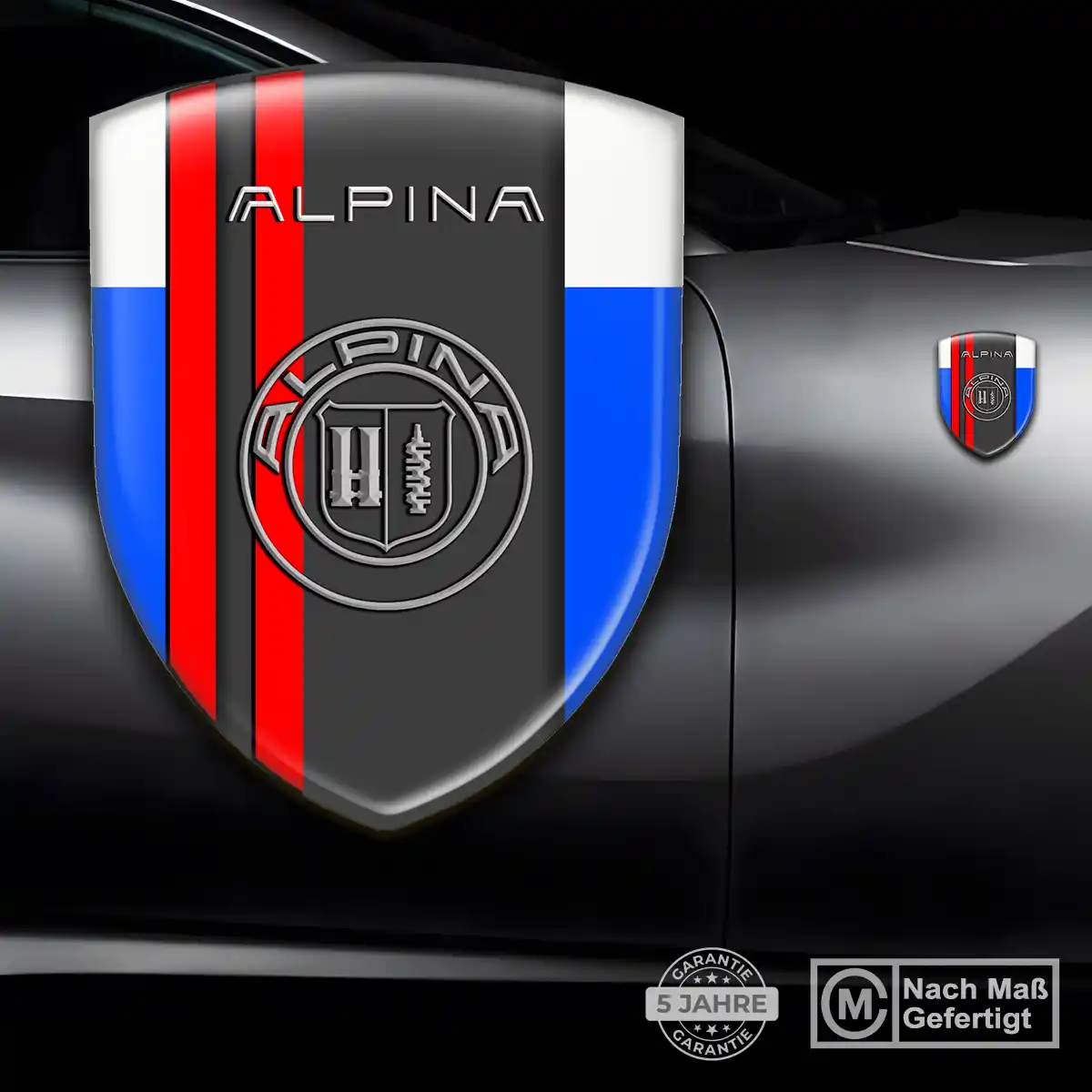 BMW Alpina Aufkleber Wappen Emblem Stilvolles Design