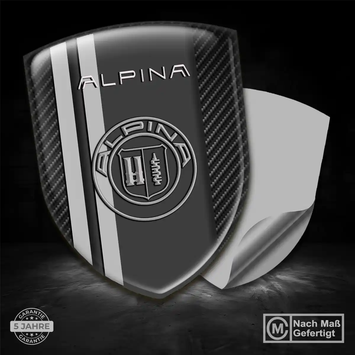 BMW Alpina Aufkleber Wappen Stilvolles Design