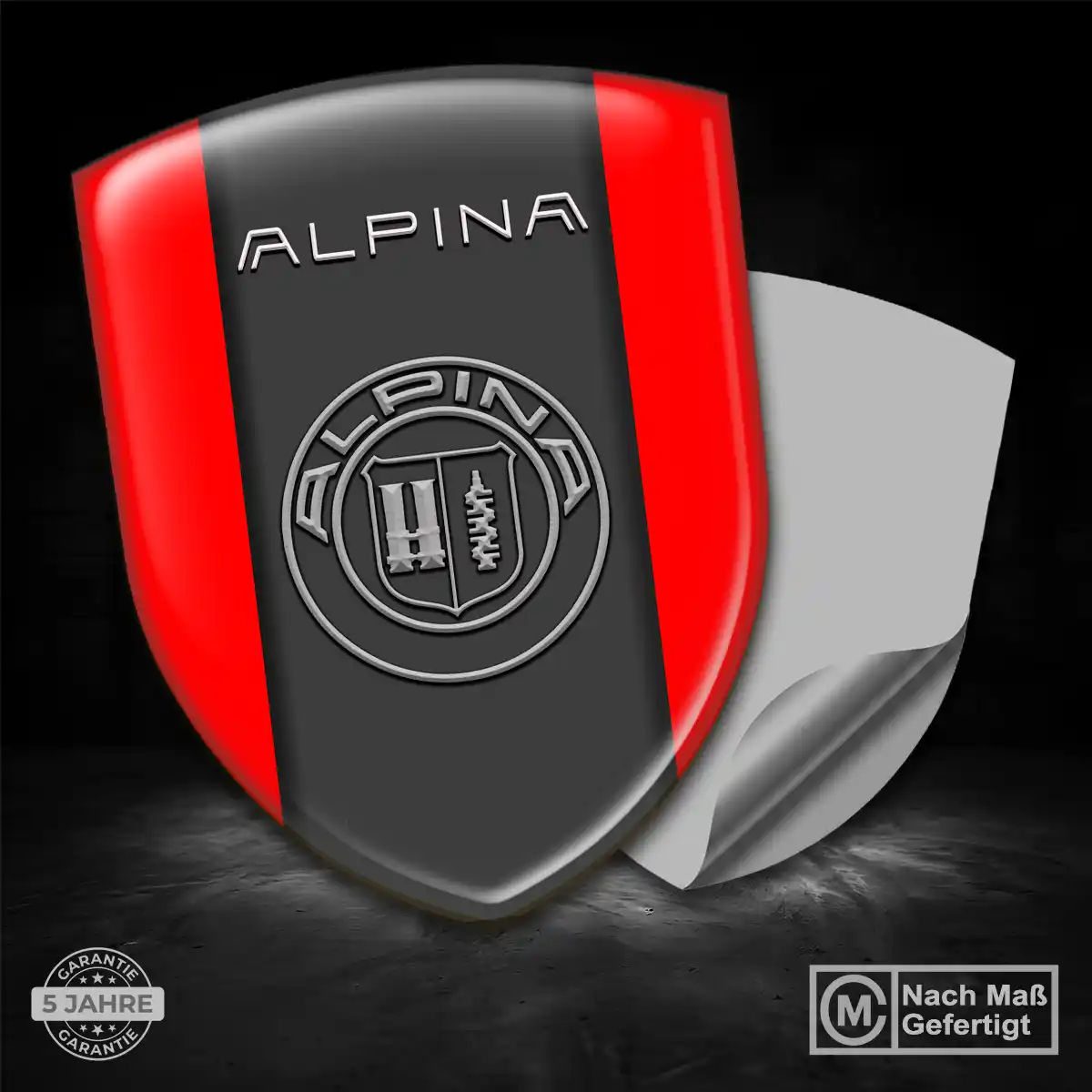 BMW Alpina Emblem Aufkleber Auto Stilvolles Design