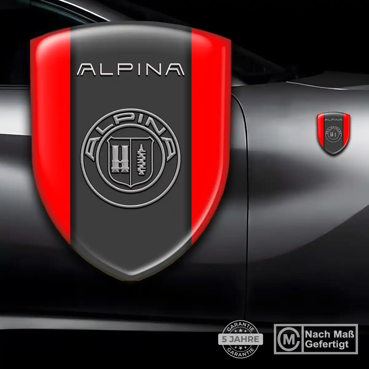 BMW Alpina Emblem Aufkleber Auto Stilvolles Design