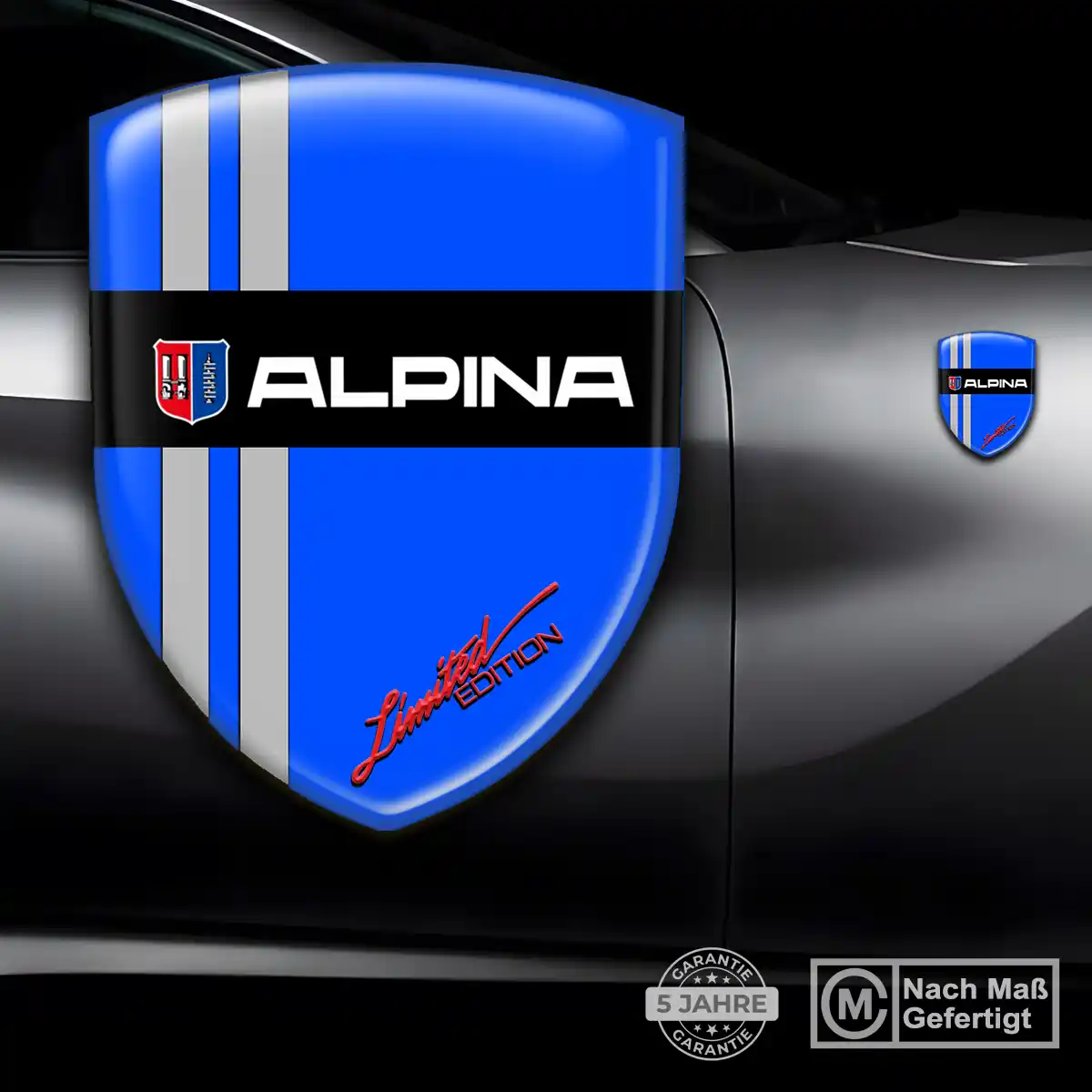 BMW Alpina Emblem Aufkleber Hohe Qualität
