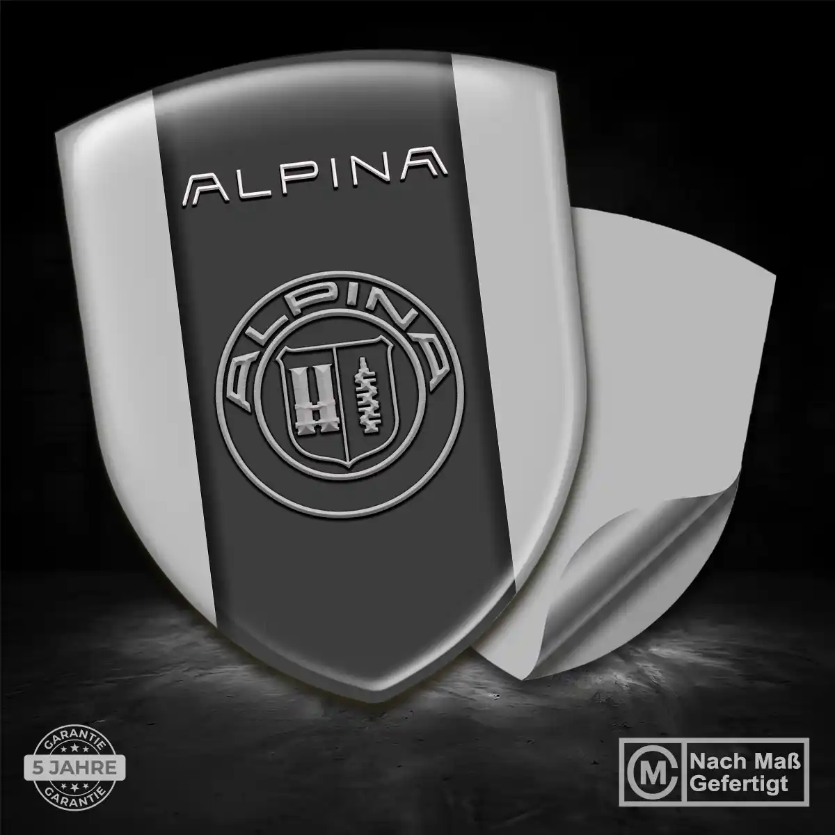 BMW Alpina Emblem Aufkleber Stilvolles Design