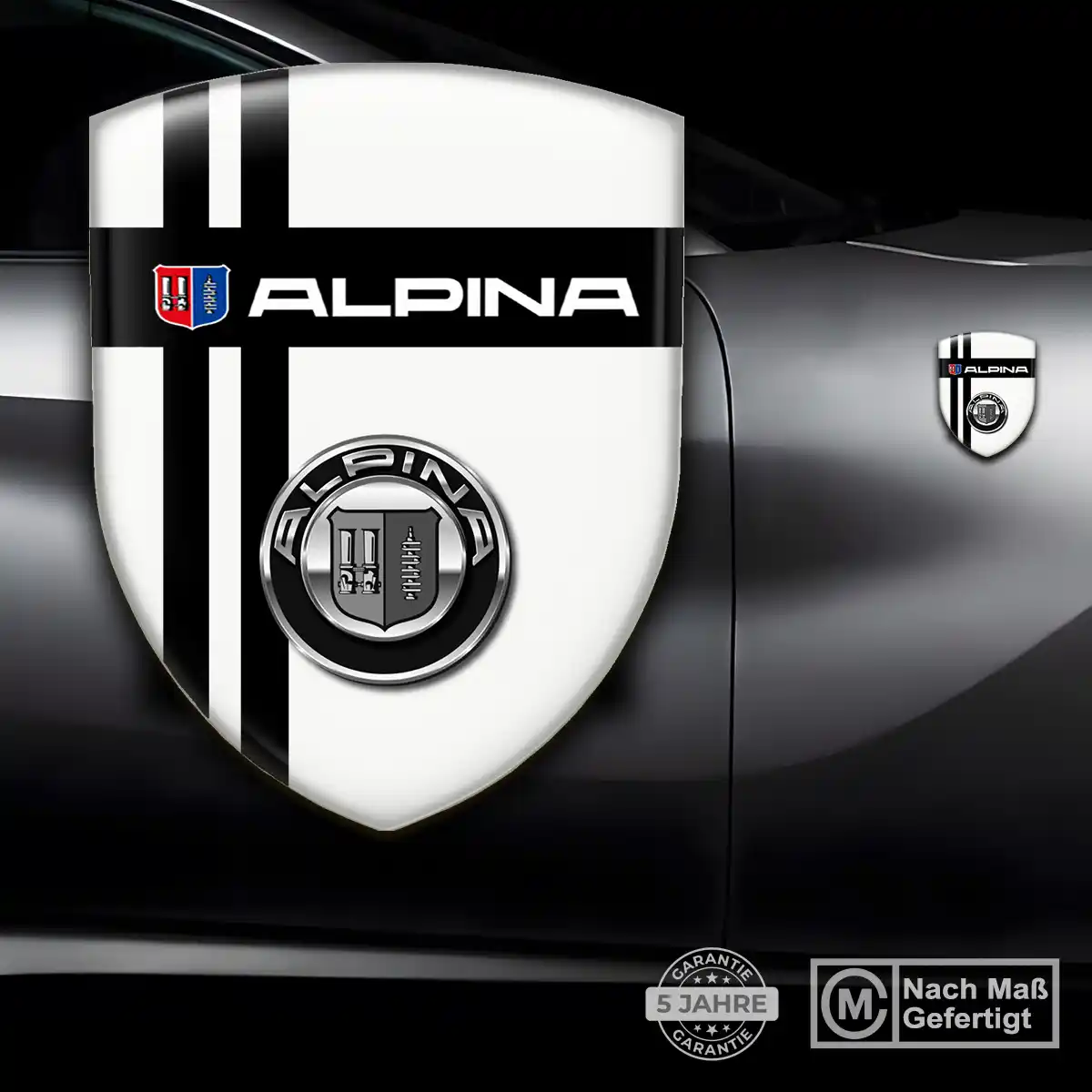 BMW Alpina Emblem Aufkleber Wappen Hohe Qualität